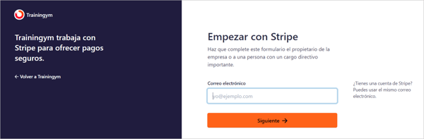 Empezar con stripe