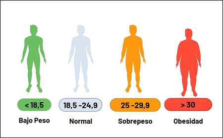 Rangos de IMC según la OMS